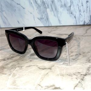 Salvatore ferragamo cat eye black sunglasses 49